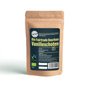 Echte Bio Fairtrade Bourbon-Vanilleschoten aus Madagaskar – 50g im Standbodenbeutel