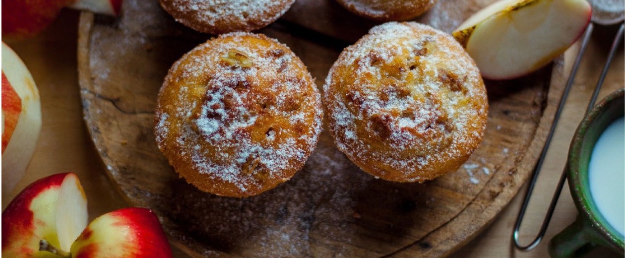 Apfel-Zimt-Muffins aus dem Kochbuch