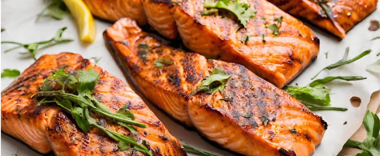 Gegrillter Lachs mit Madagaskar-Mix aus dem Kochbuch